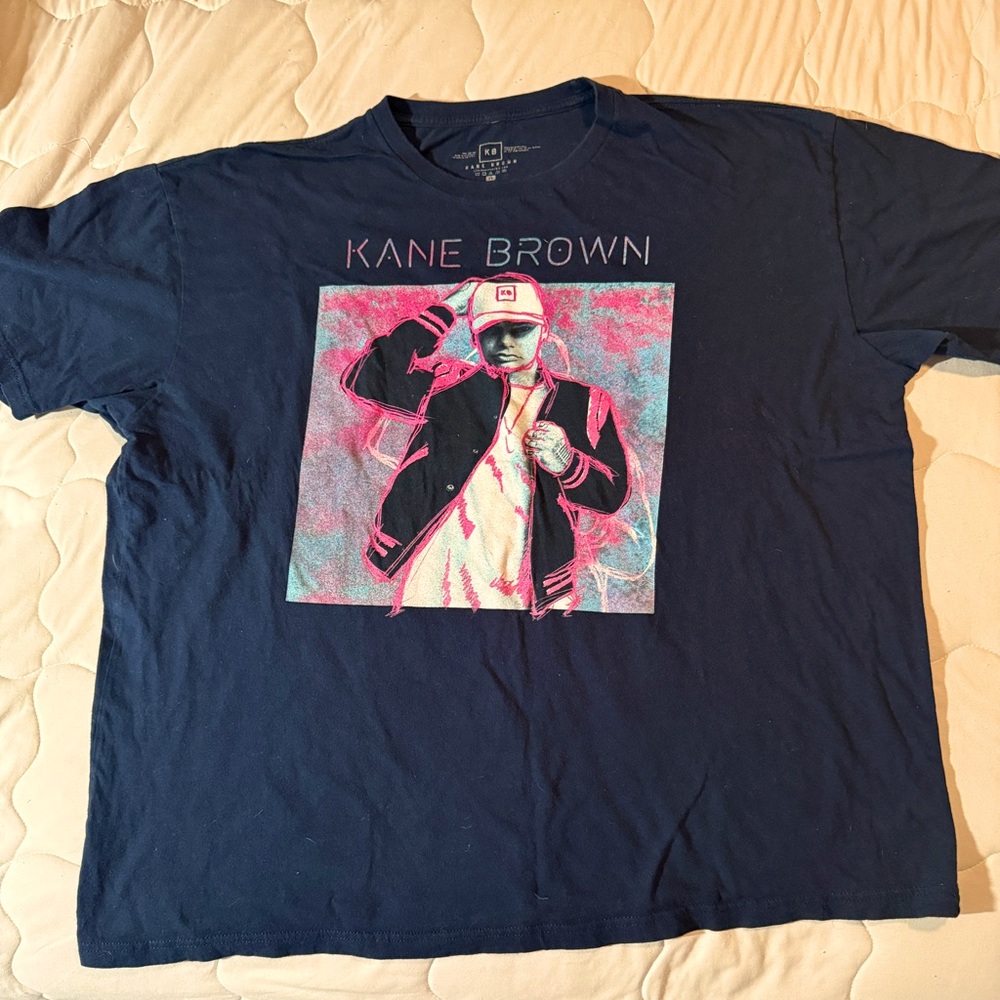 KANE BROWN (2019) Official Unisex "Live Forever" Tour Dates T-Shirt Size 2X EUC